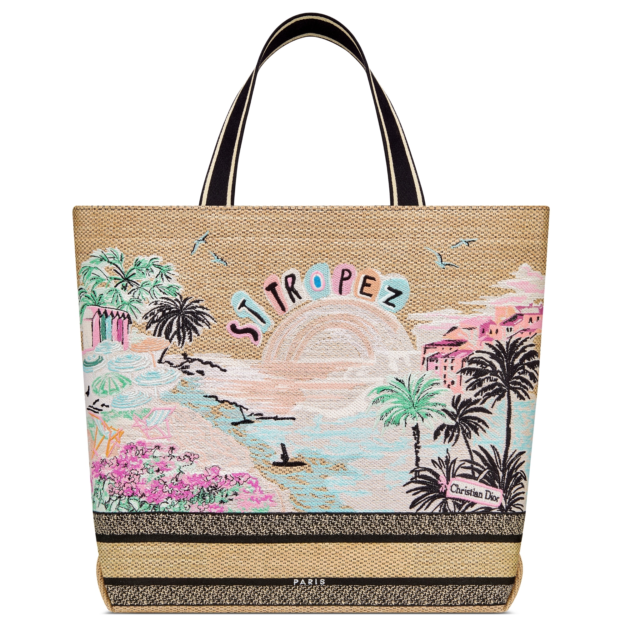 Dior Patterned Shoulder Bag In Brown