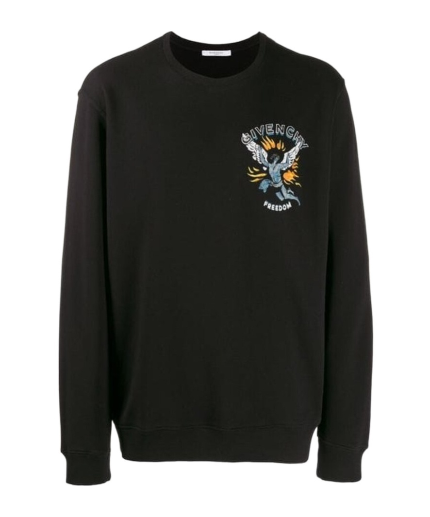 Givenchy Rib Round-necked Sweater In Black