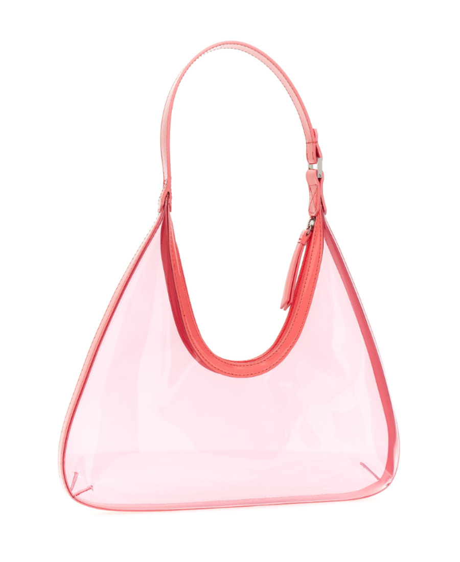 By Far Logo Shoulder Bag In Pink