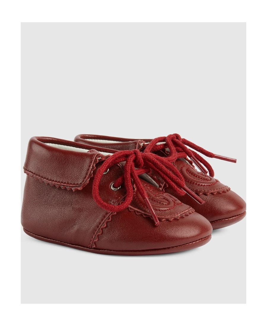Gucci Gg Lace-up Fastening Shoes In Red