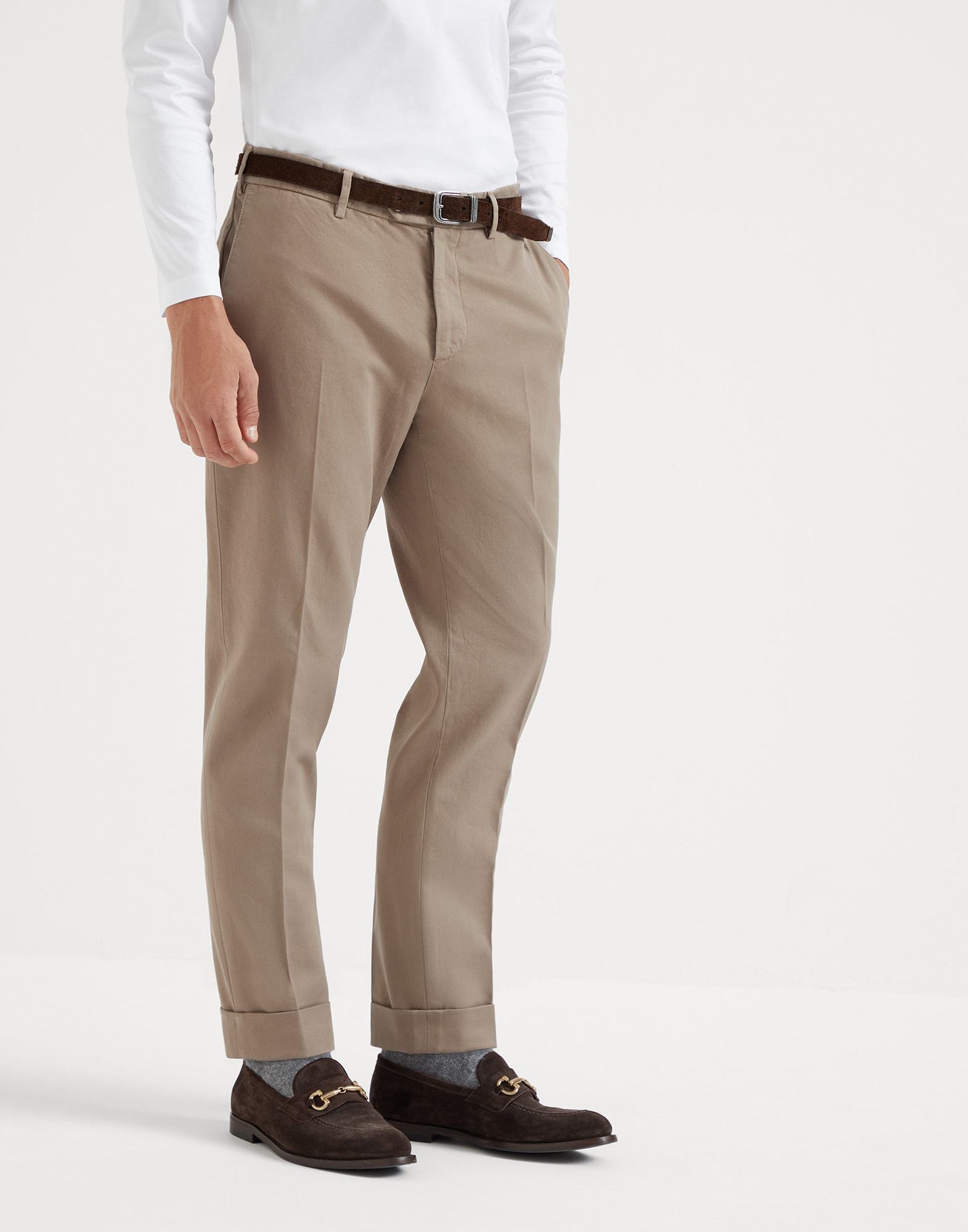 Brunello Cucinelli Slim-fit Trousers In Nude