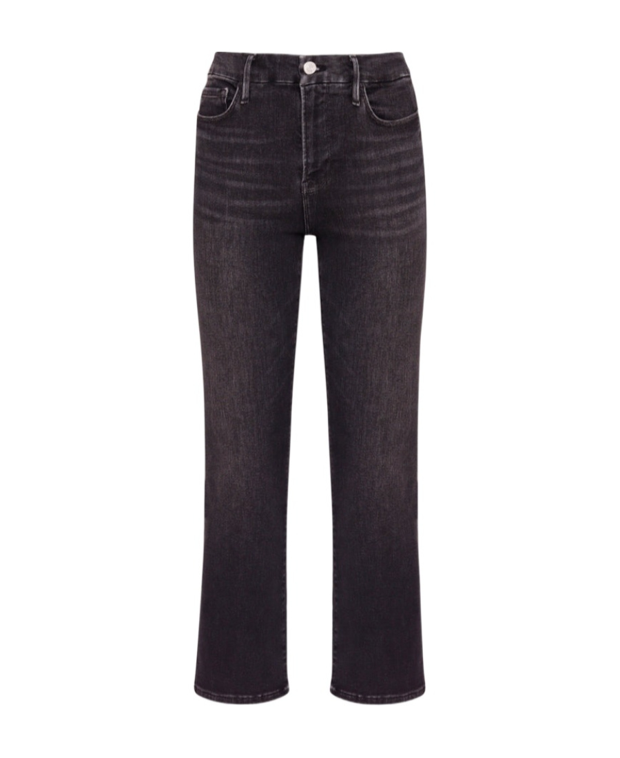 Frame Cropped Flared Jeans In White