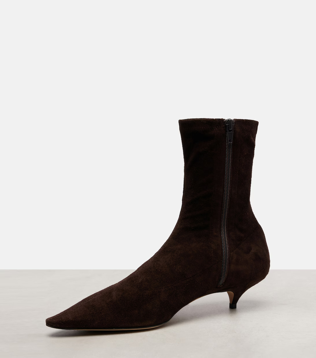 The Row Pointed Ankle Boots In Black