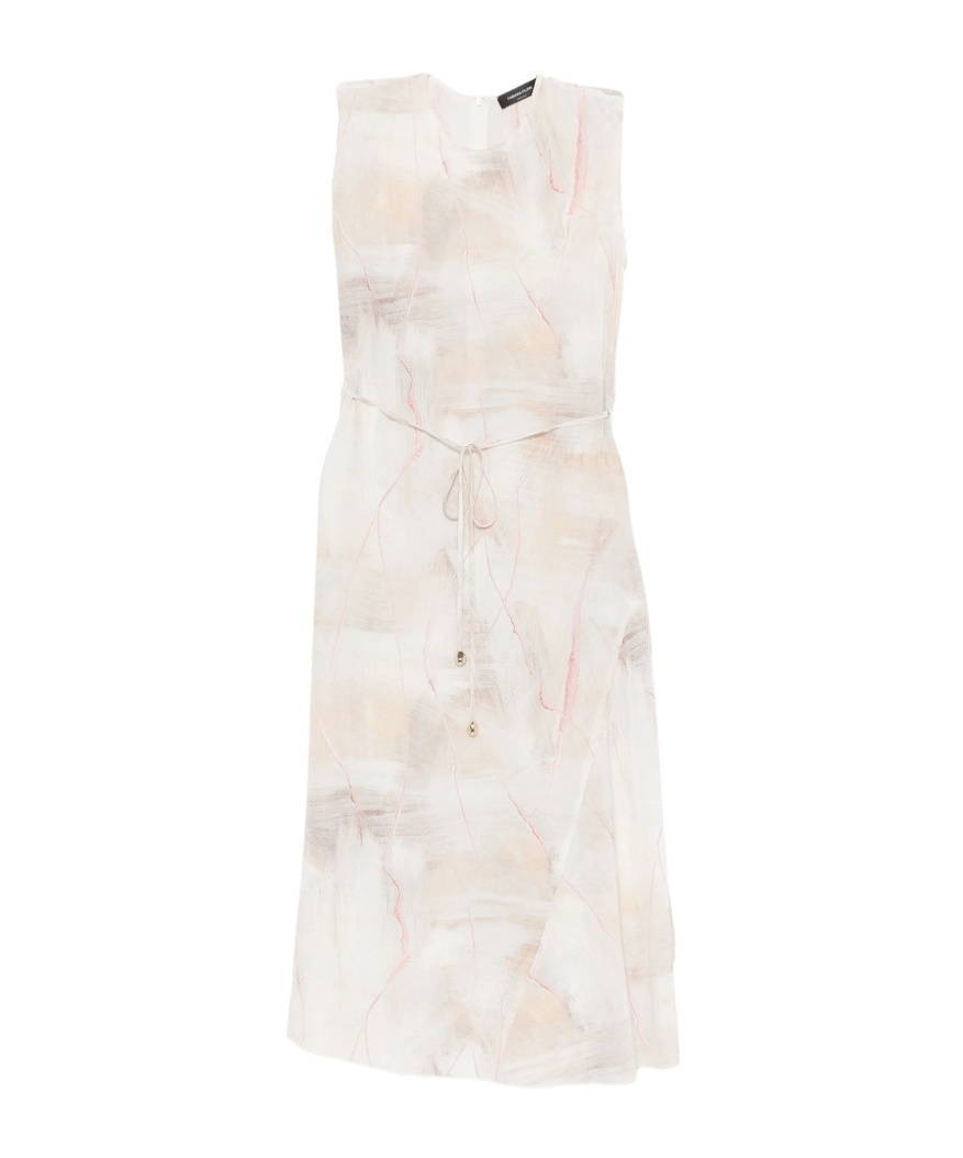 Fabiana Filippi Abstract-print Sleeveless Dress In Neutral