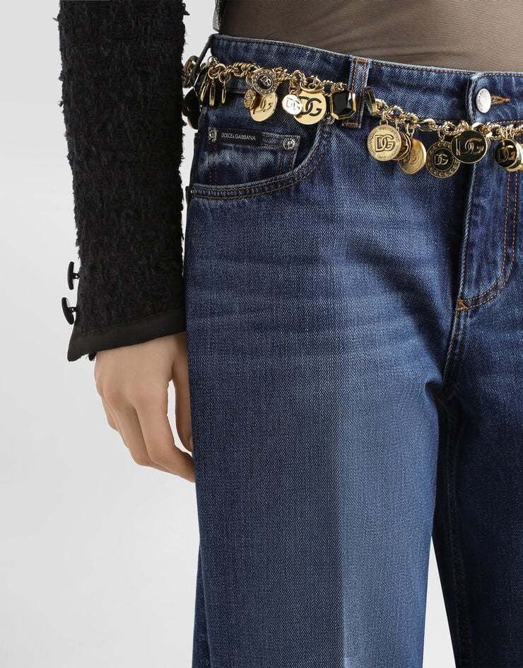Dolce & Gabbana Denim Straight-leg Jeans In Blue