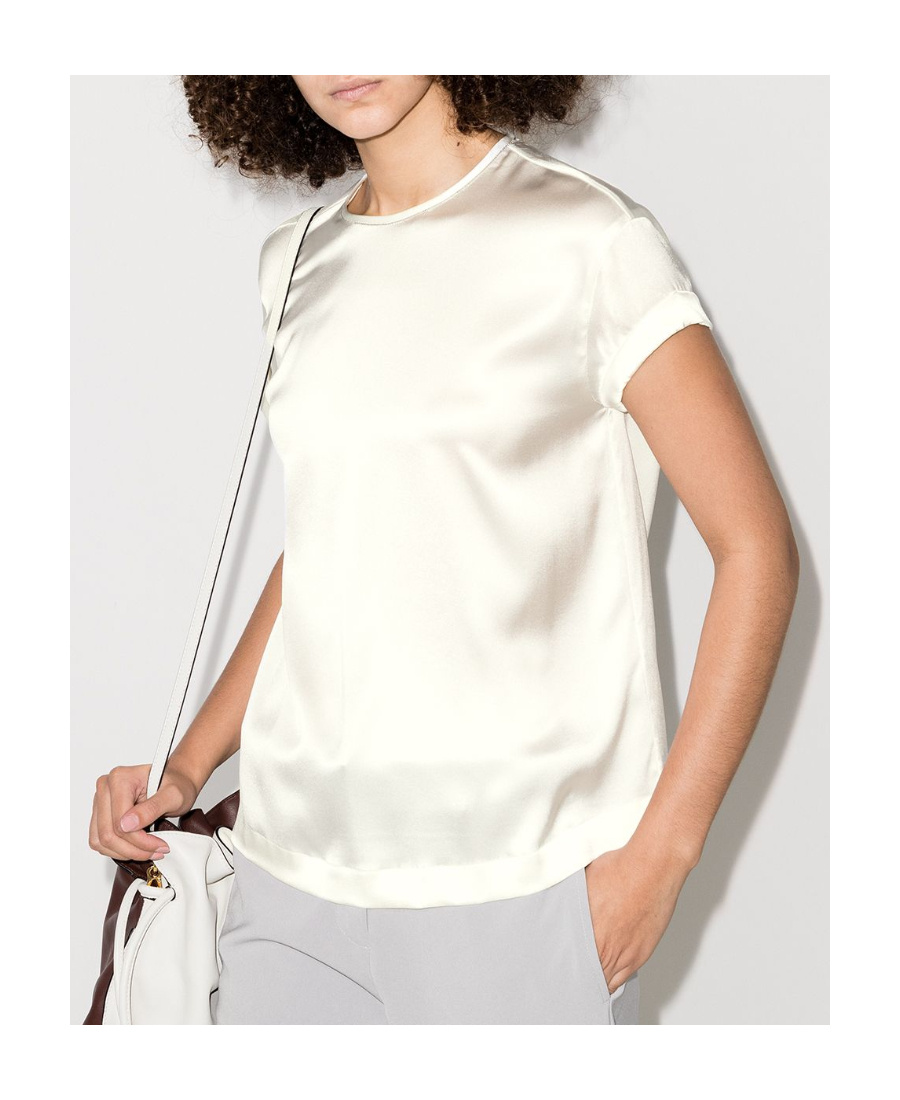 Brunello Cucinelli Women's Silk Top In White