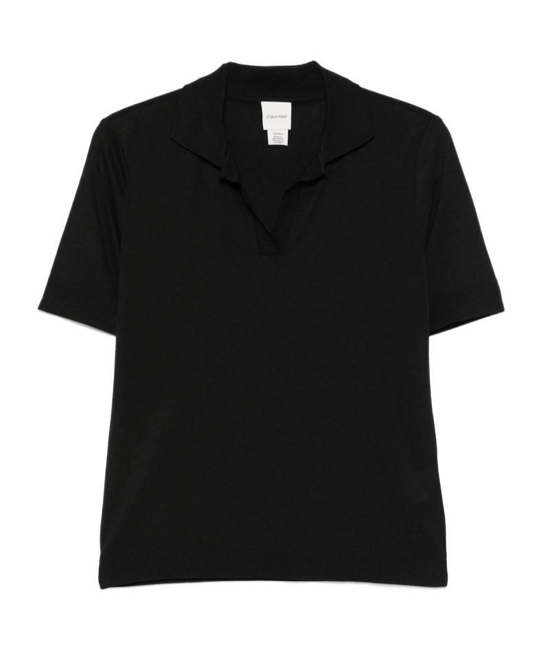 Shop Calvin Klein Ribbed T-shirt In Black