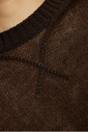 Jil Sander Short-sleeved Sweater In Black