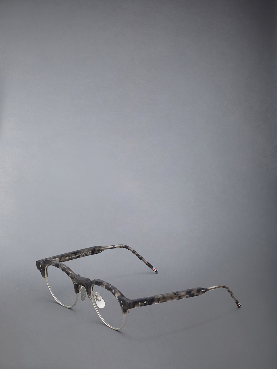 Thom Browne Tortoiseshell Oval-frame Glasses In Black