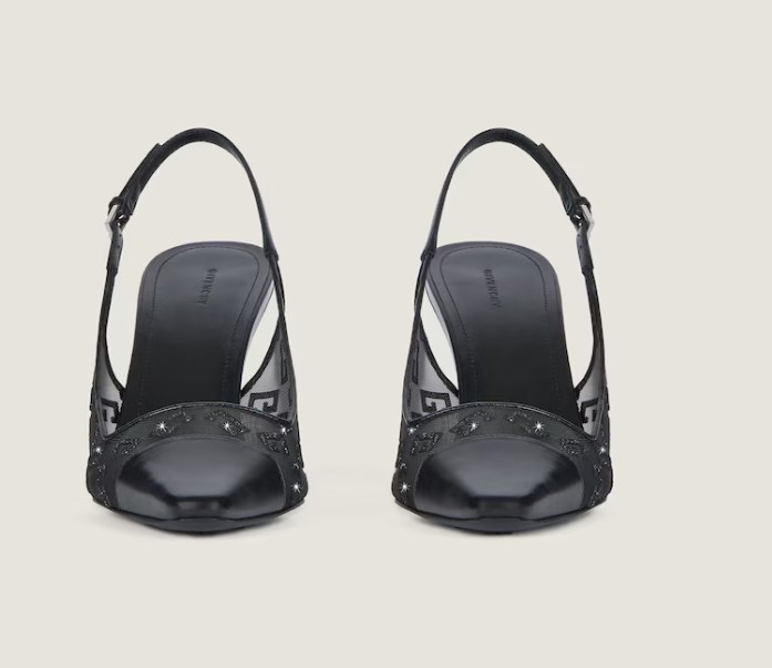Givenchy G Cube Slingback In Black