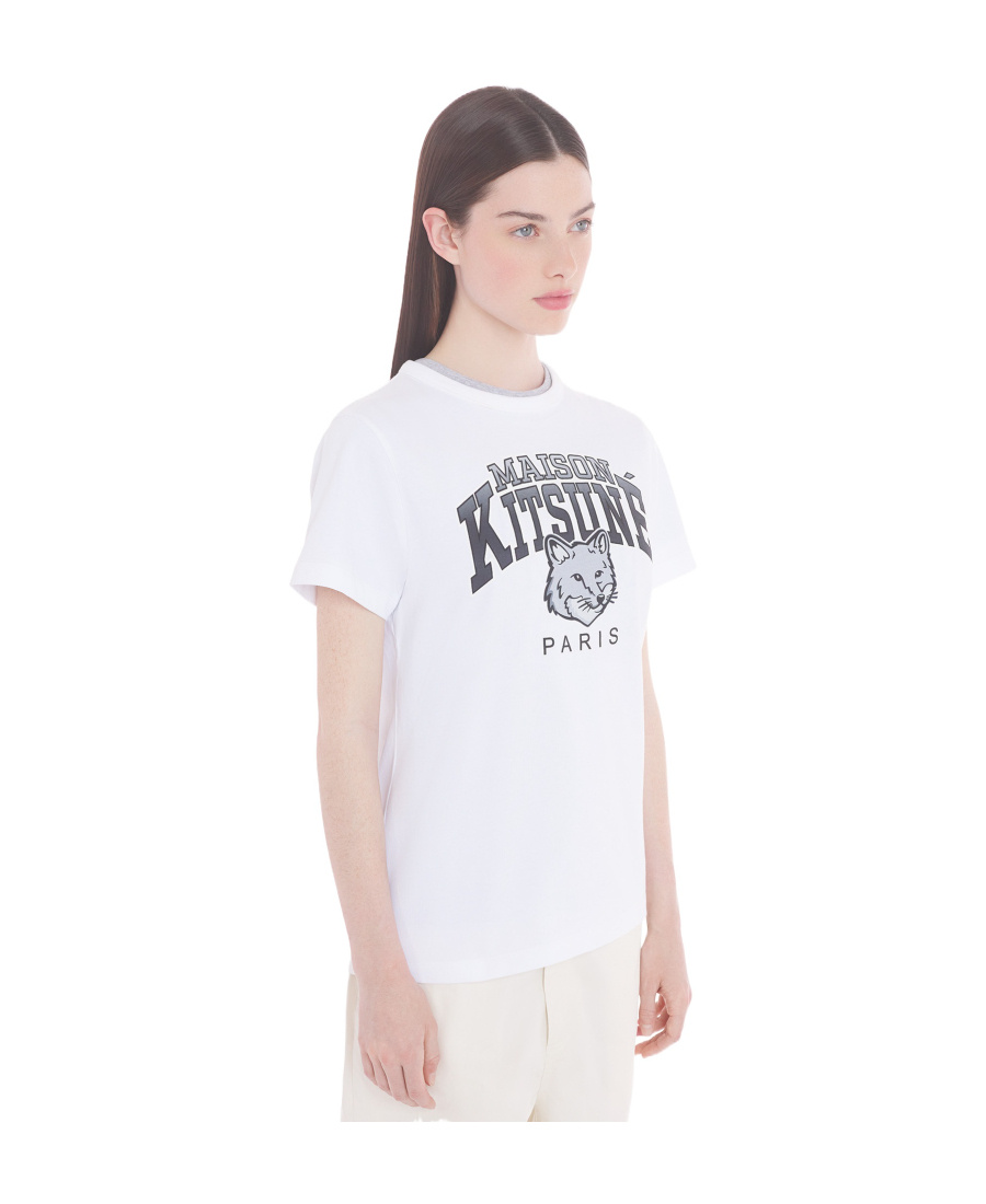 MAISON KITSUNÉ CAMPUS FOX COTTON T-SHIRT