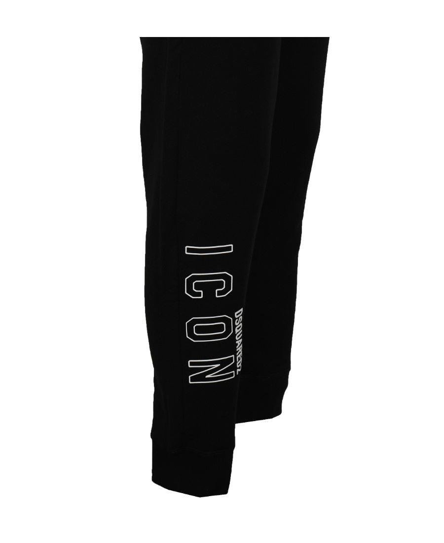 Dsquared2 Icon Logo Print Track Pants In Black