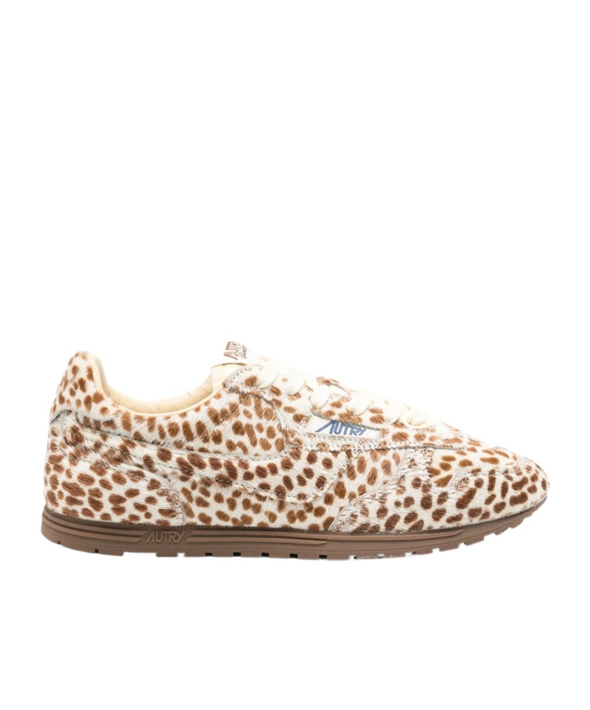 Autry Windspin Sneakers In Animalier Pony Skin