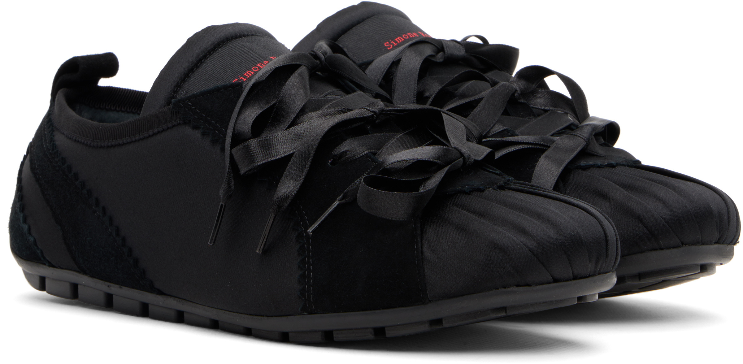 Simone Rocha Ballerina Grip Sneakers In Black