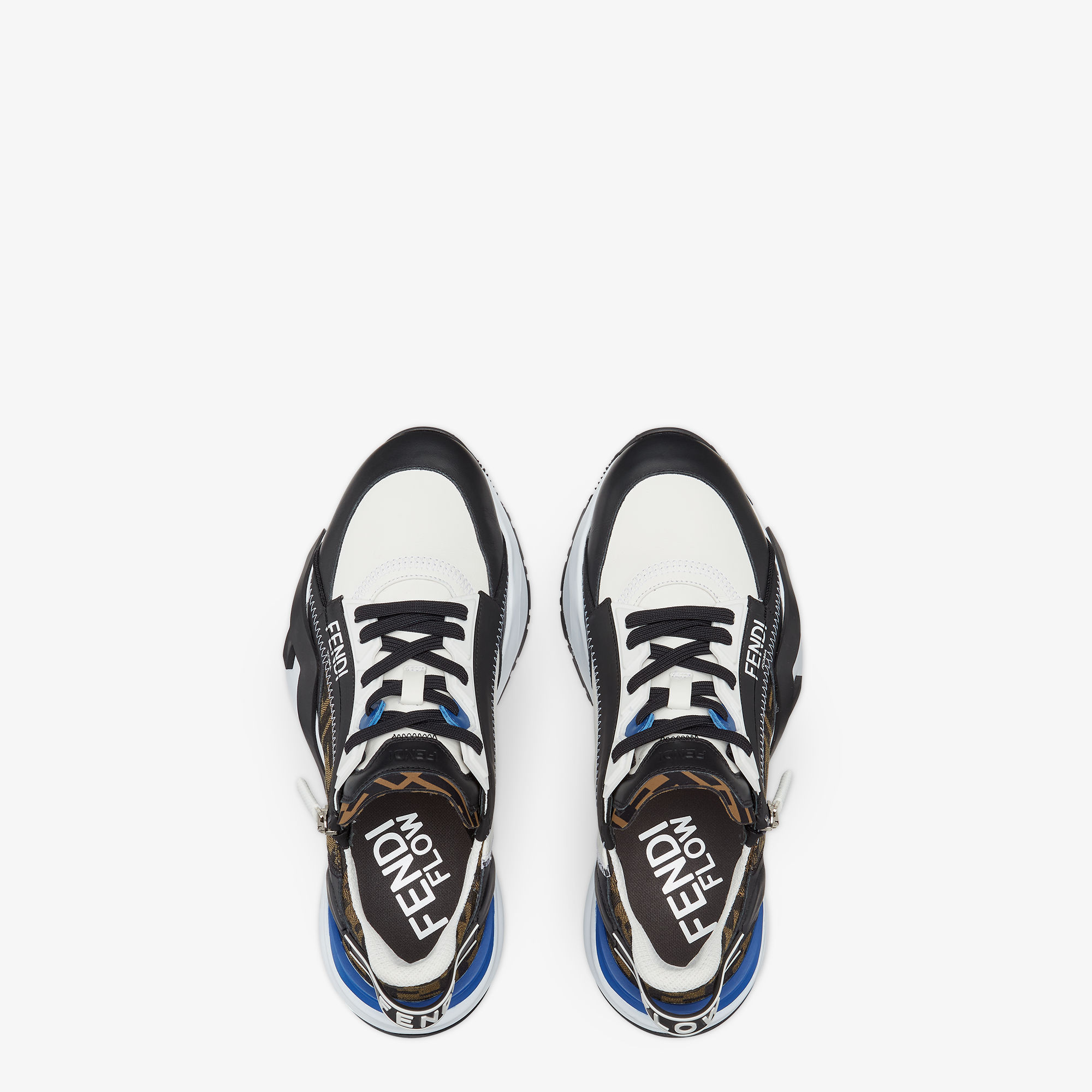 Fendi Mania Flow Runnning Sneakers In Black
