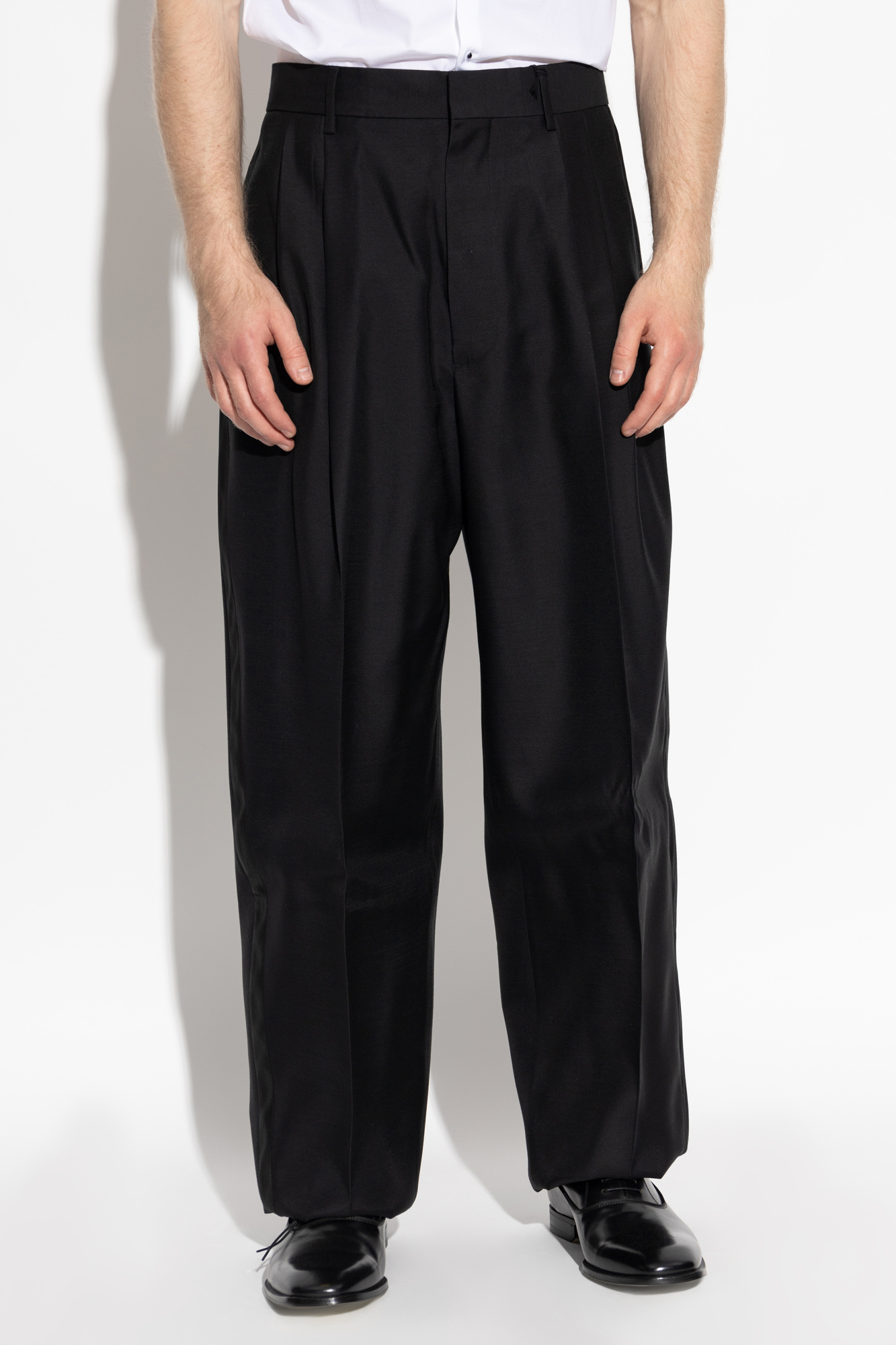 Dsquared2 Straight-leg Trousers With Satin Side Stripes