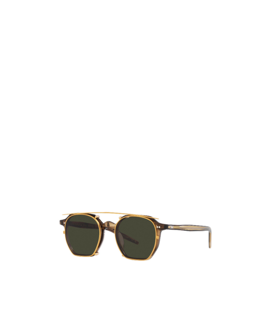 Oliver Peoples Logo Sunglasses In Brown