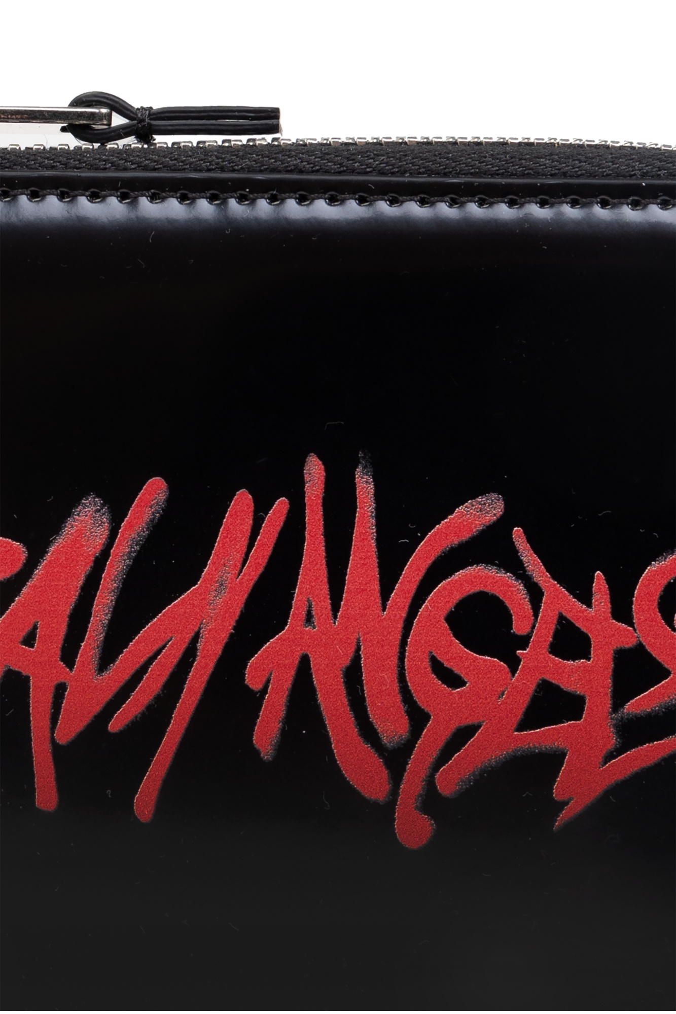 Palm Angels Zipper Wallet In Black