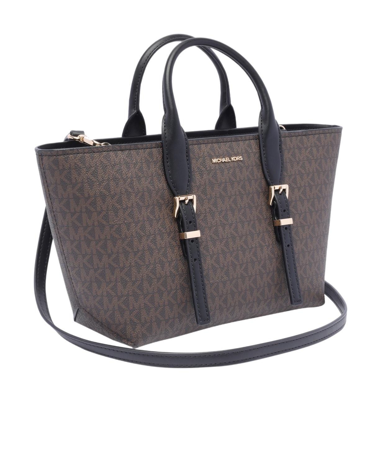 Michael Michael Kors Double Handle Shoulder Bag In Black