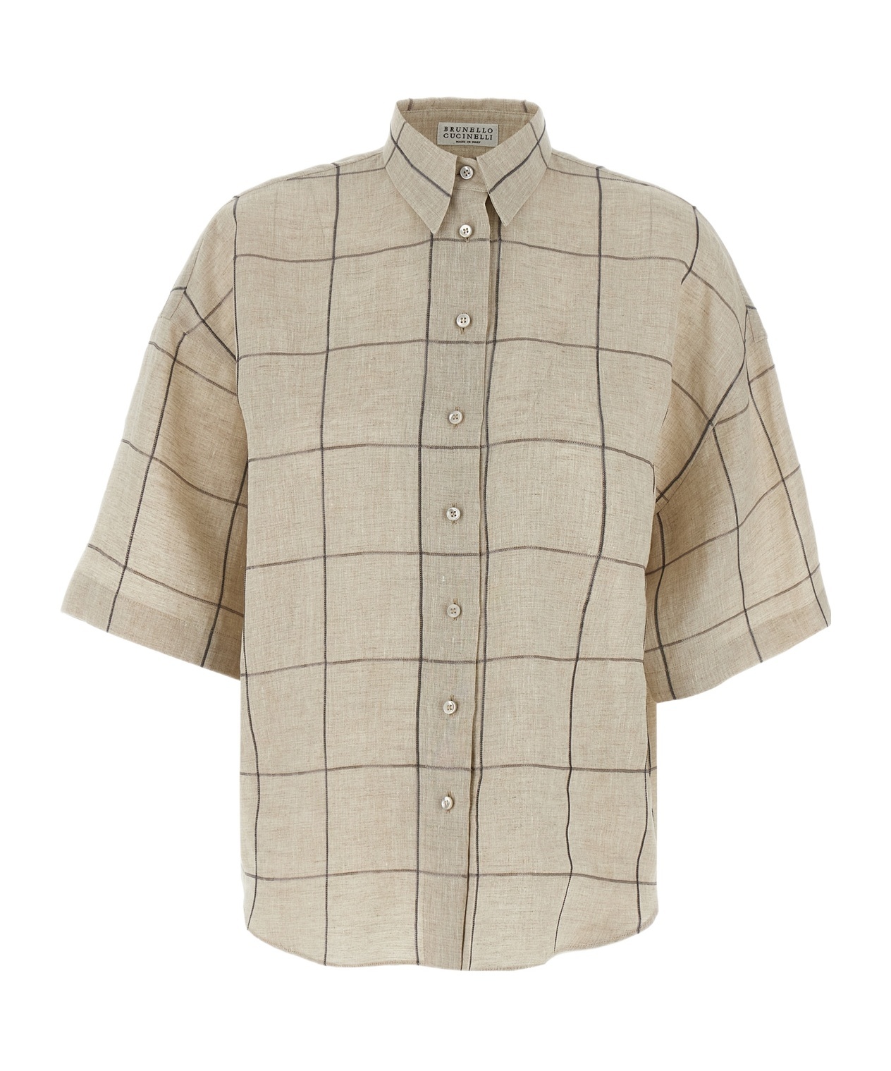Brunello Cucinelli Checked Short-sleeved Shirt