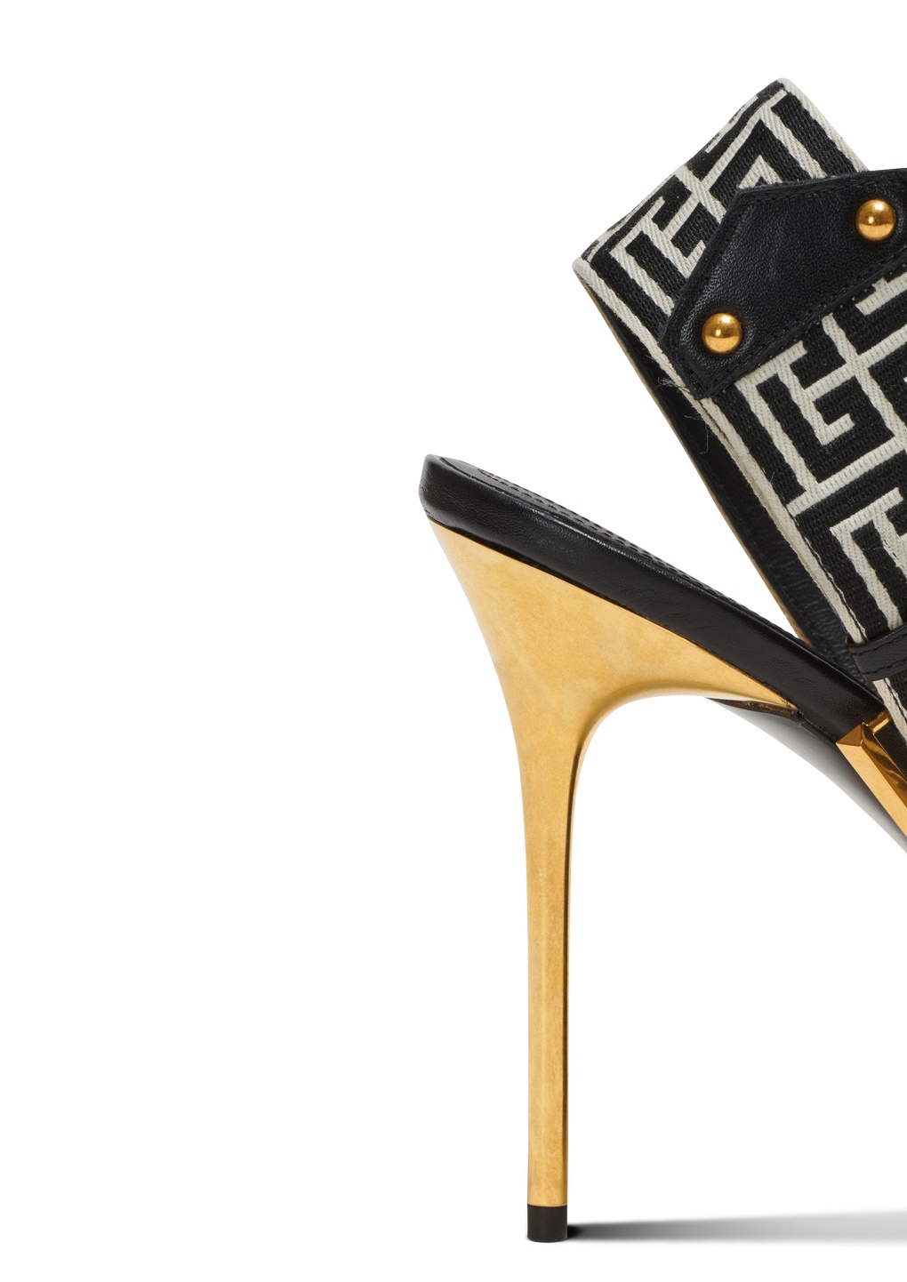 Balmain Ruby Pointed Toe Slingback Pumps In Black