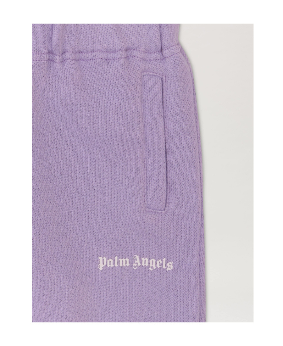 Palm Angels Logo-print Track Pants In Purple