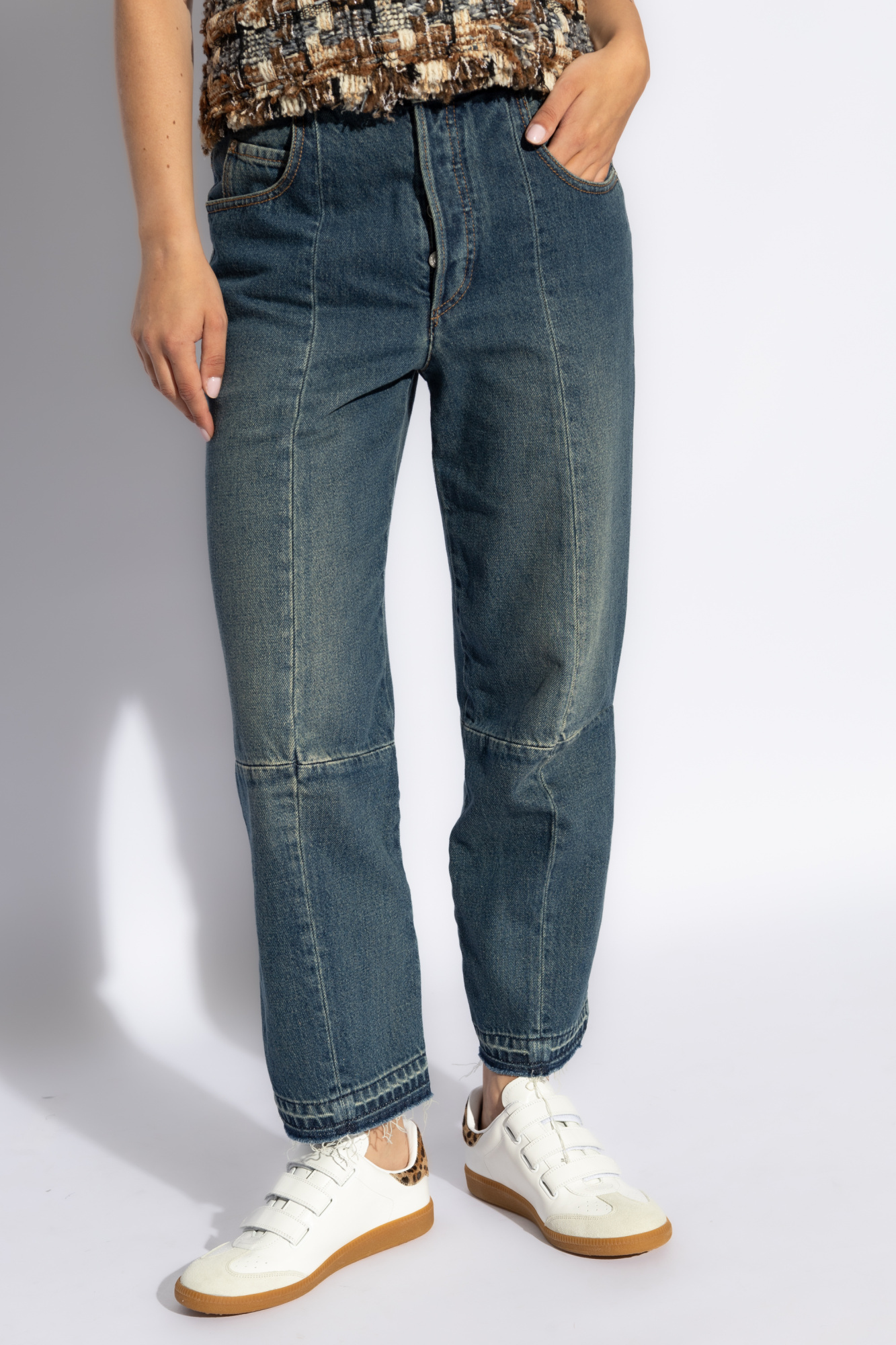 Shop Isabel Marant Najet Jeans In Green