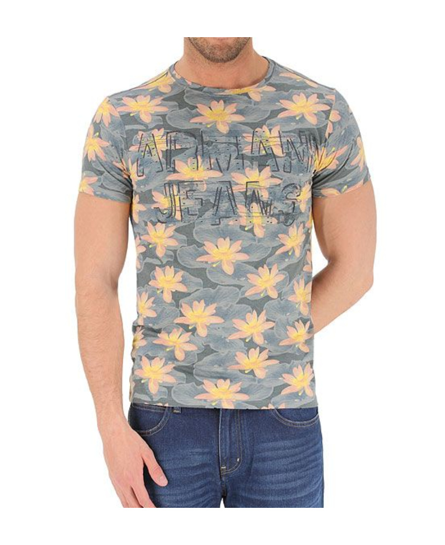 ARMANI JEANS LOGO DETAILS T-SHIRT