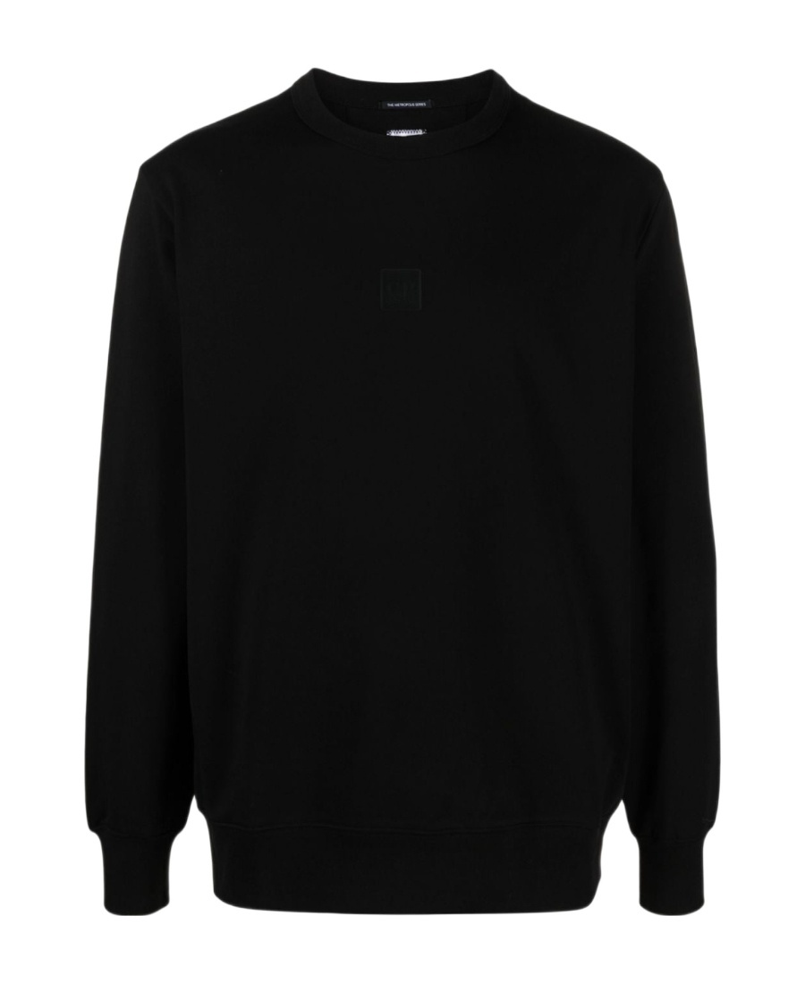 C.p. Company Metropolis Series Stretch-cotton Sweatshirt In Black