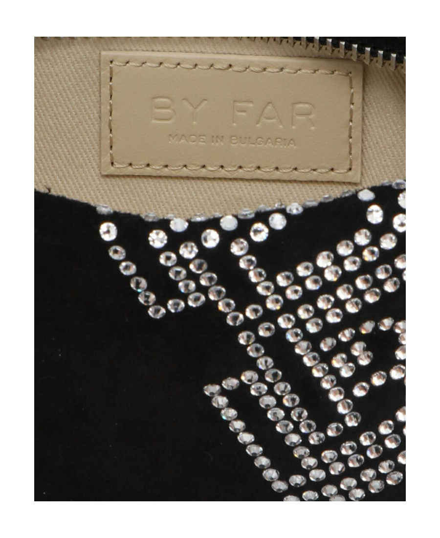 By Far Logo Details Shoulder Bag In Black