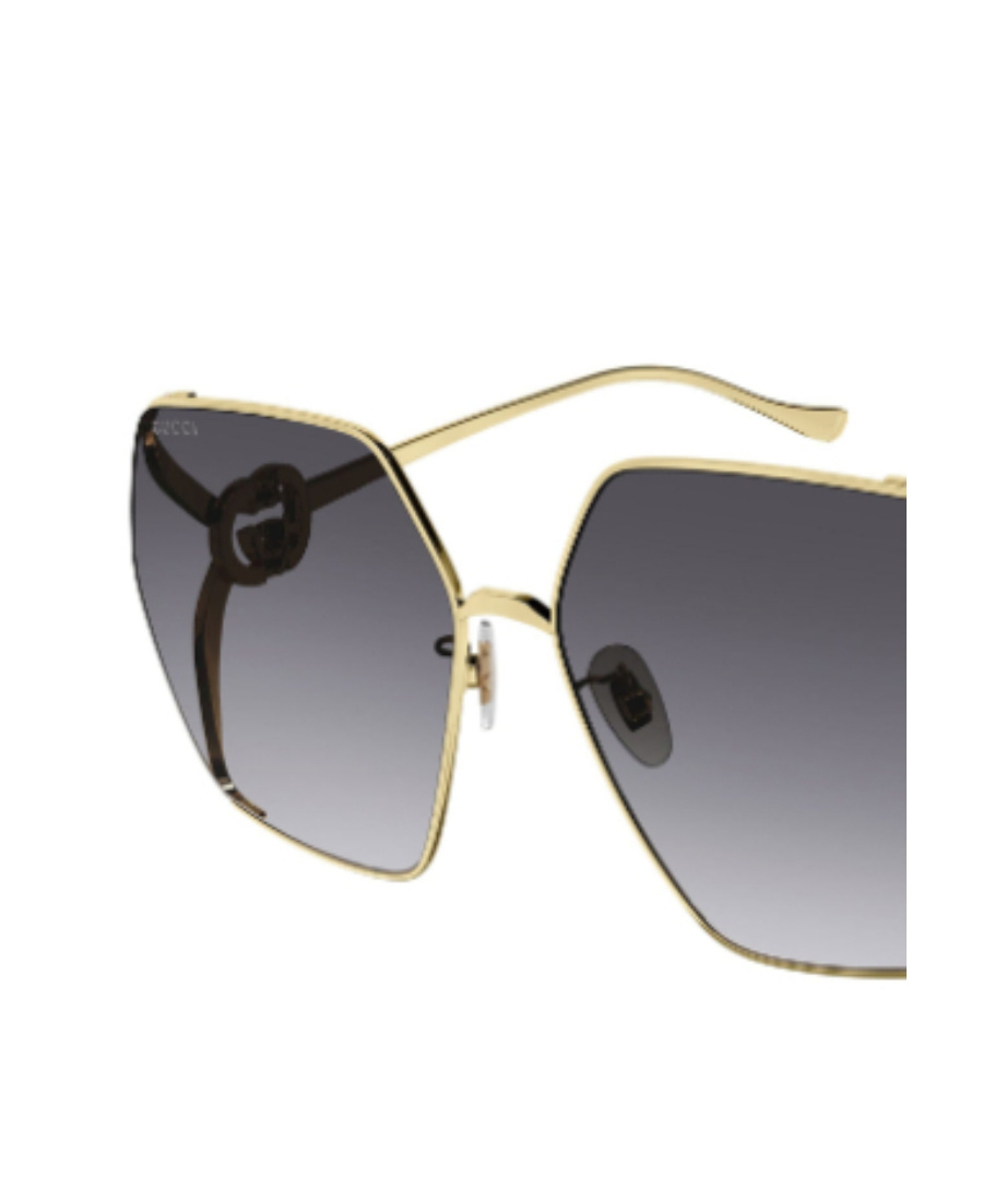 Gucci Interlocking-g Square-frame Sunglasses In Black