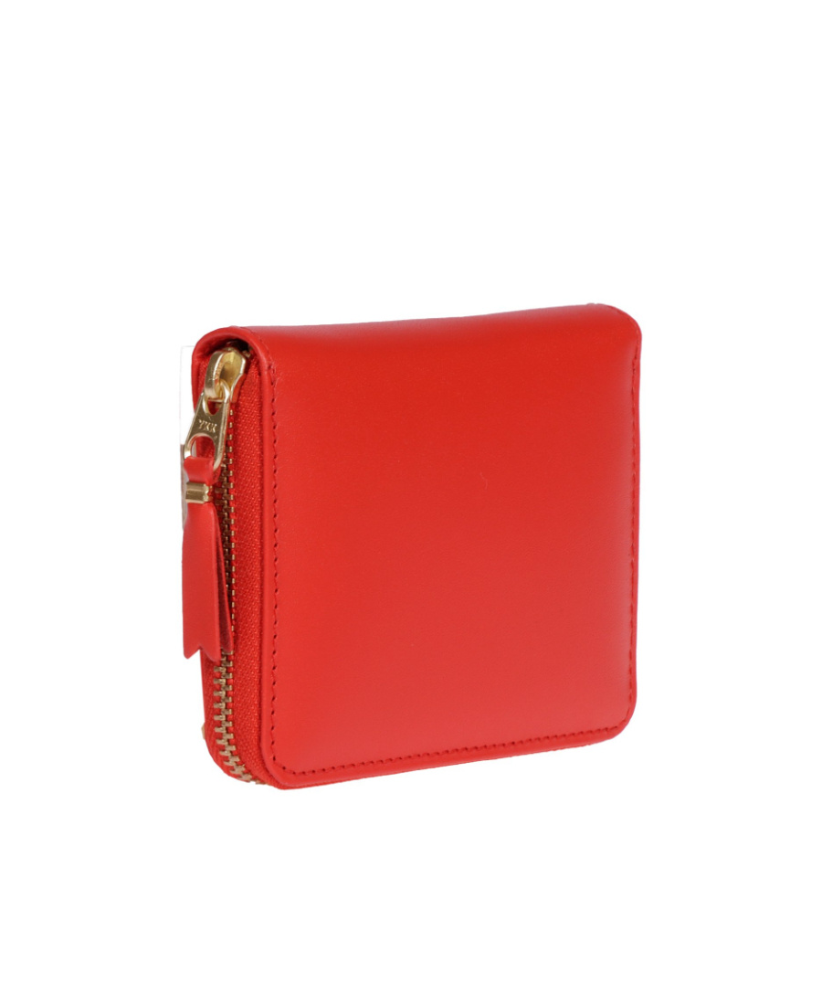 Comme Des Garçons Classic Zipper Wallet In Red