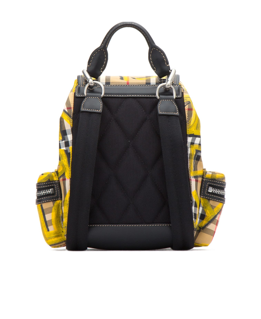 Burberry Classic Plaid Graffiti Backpack In Multicolor
