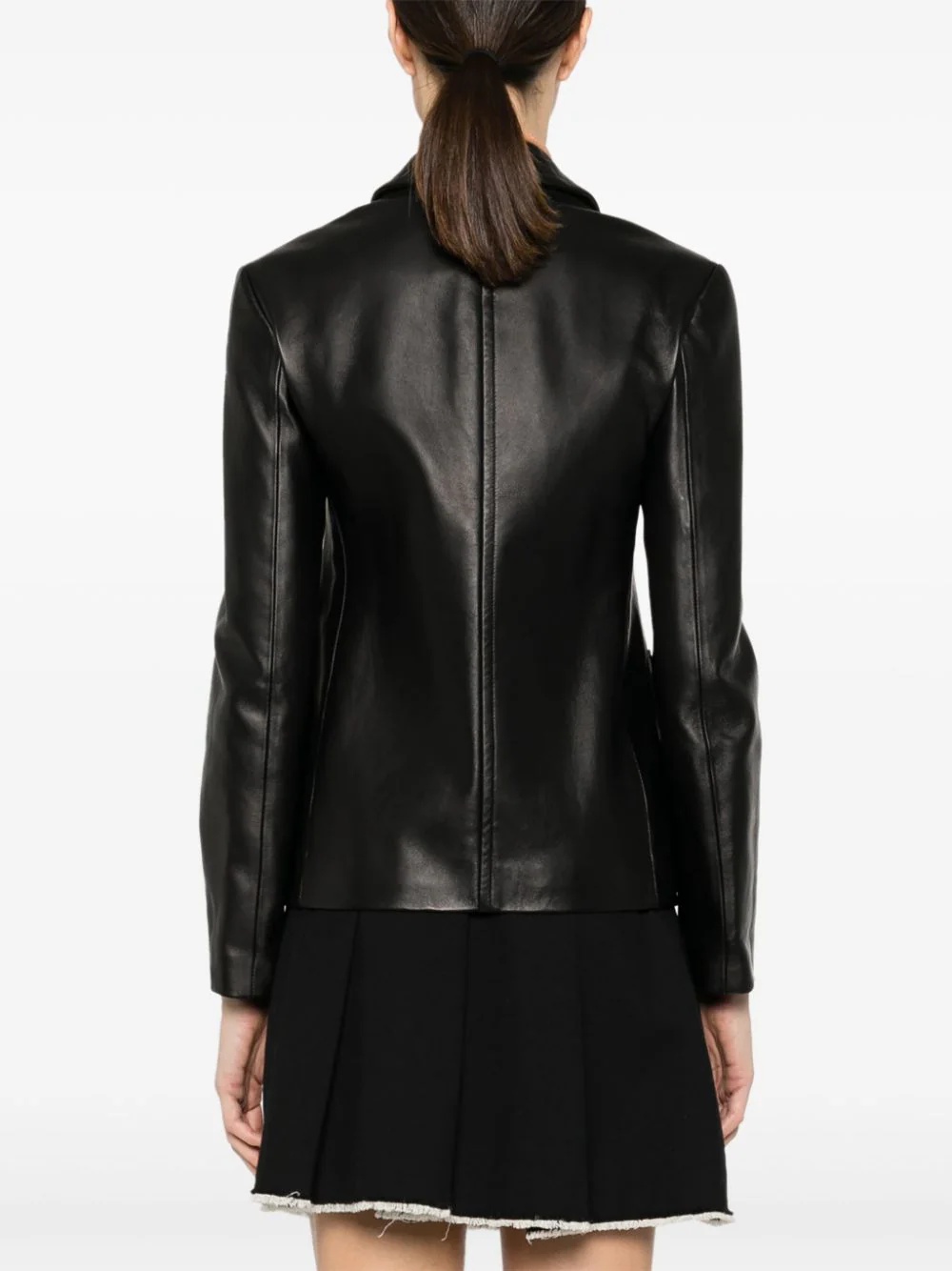 Marni Color-block Tailored Blazer With Classic Notch Lapel In Black