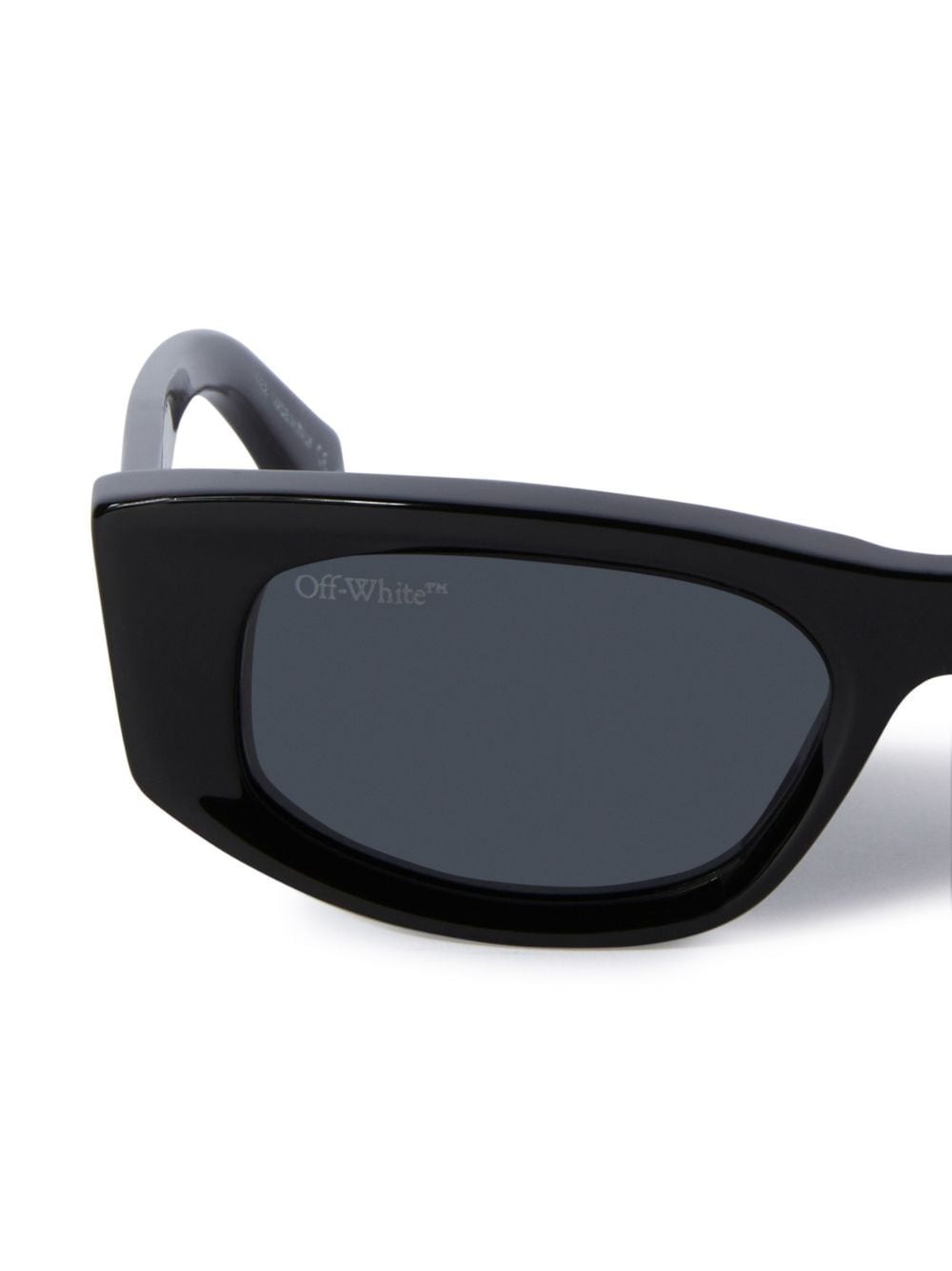 Off-white Matera Rectangle-frame Sunglasses In Black