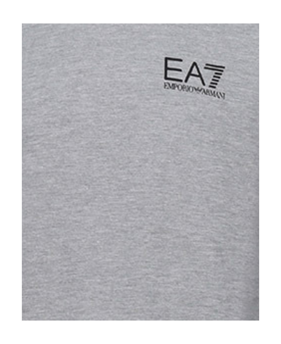 Ea7 Logo Round-necked Sweater In Gray
