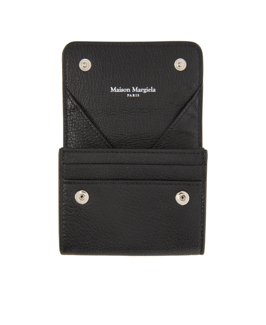 Maison Margiela Four-stitch Logo Wallet In Black