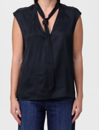Twinset V-neck Vest In Black