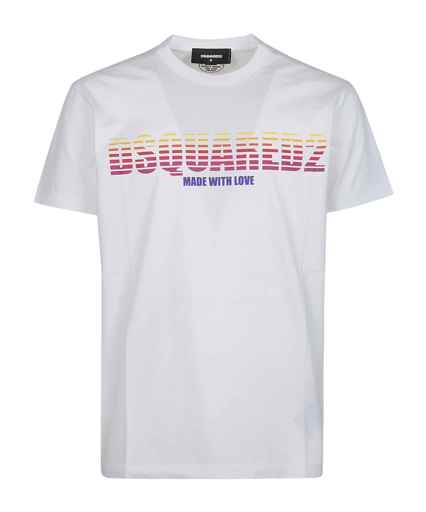 Dsquared2 White Cotton T-shirt In White