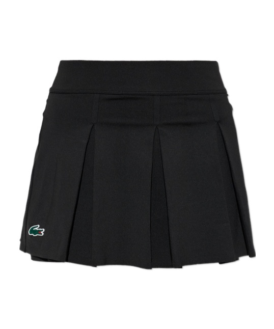 Lacoste Elastic-waist Skirt In Black