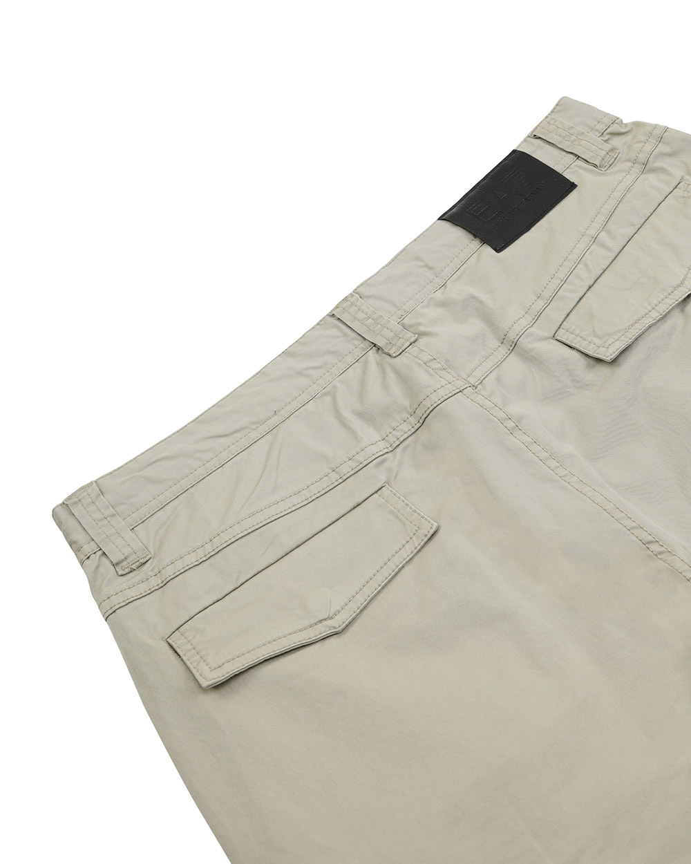 Ea7 Logo Patch Shorts In Nude