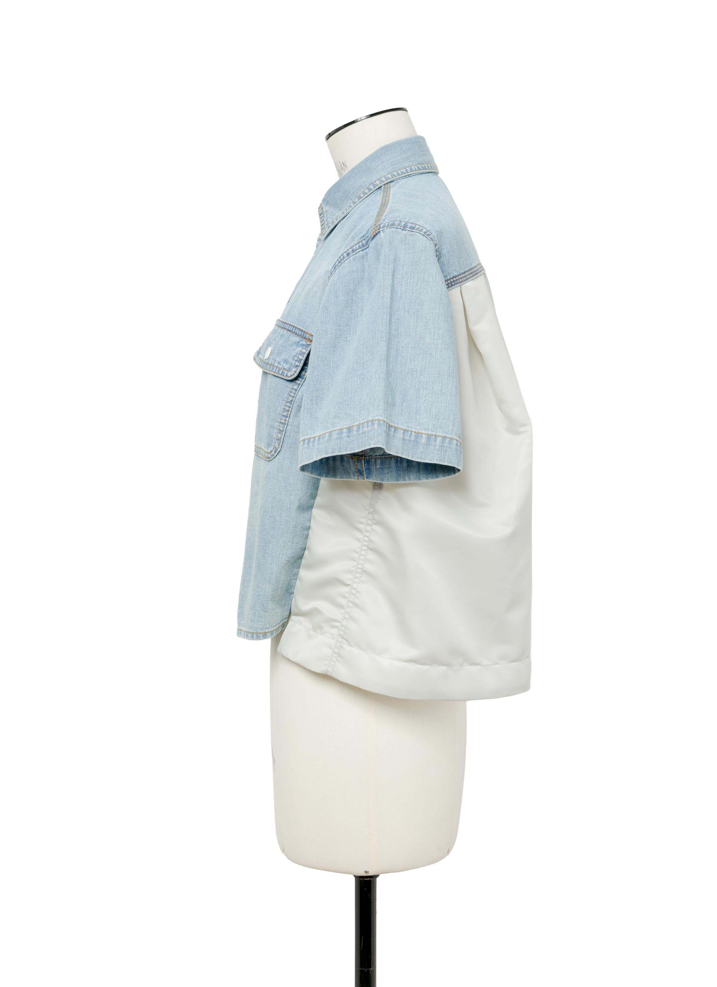 Sacai Denim Shirt In Blue