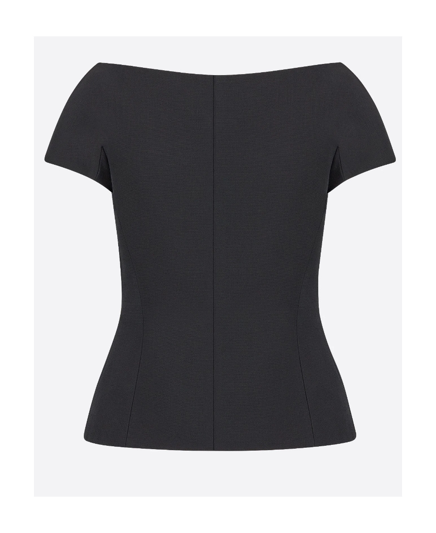 Dior Double-breasted Vest In Black