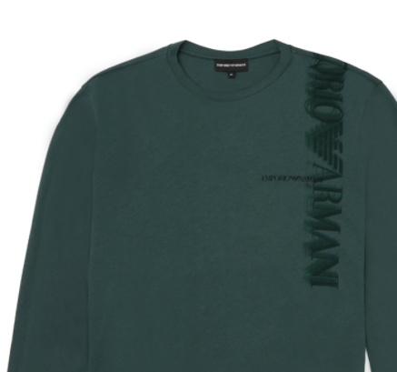EMPORIO ARMANI LOGO LONG-SLEEVED T-SHIRT
