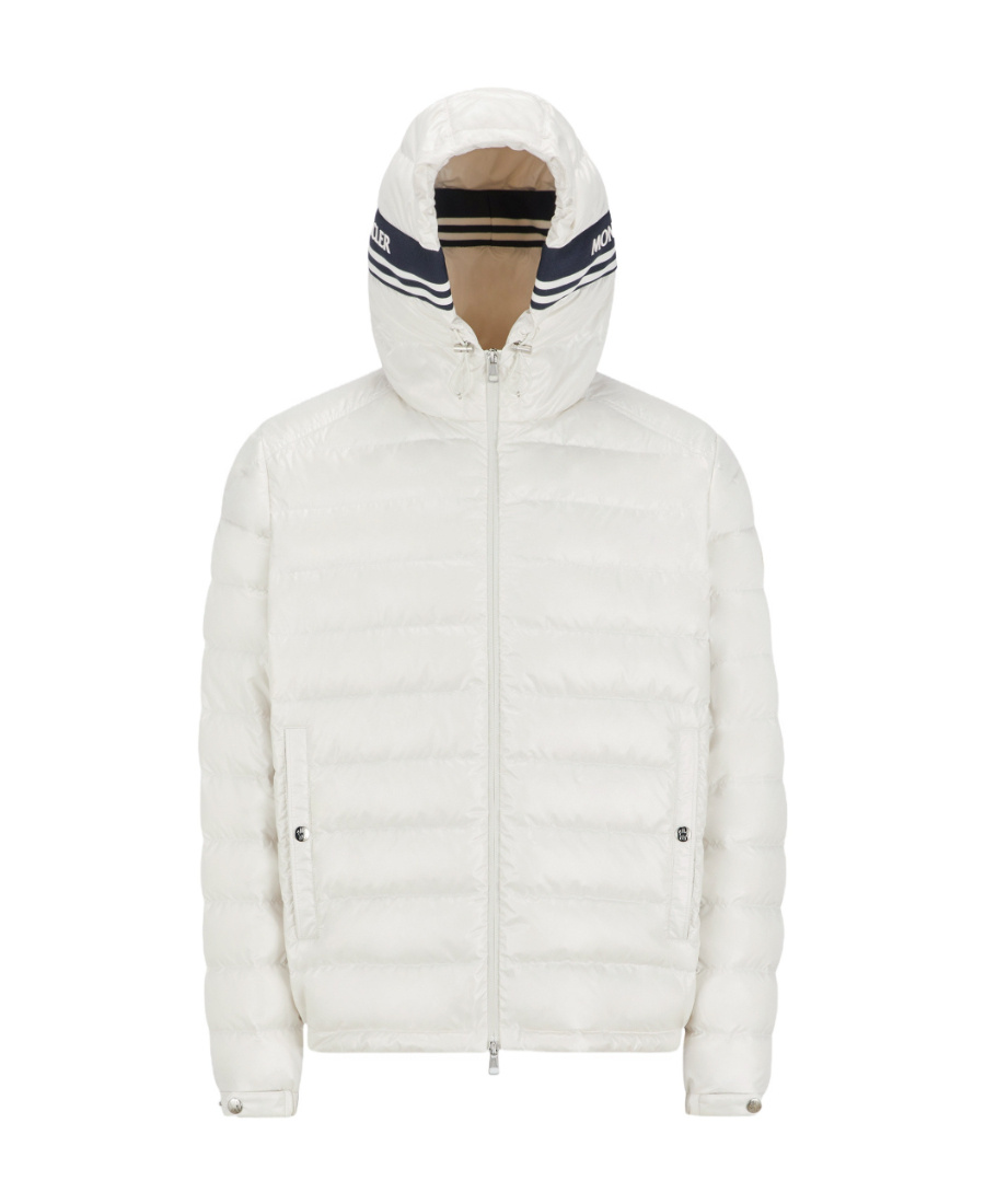Moncler Cornour Hooded Down Jacket In White