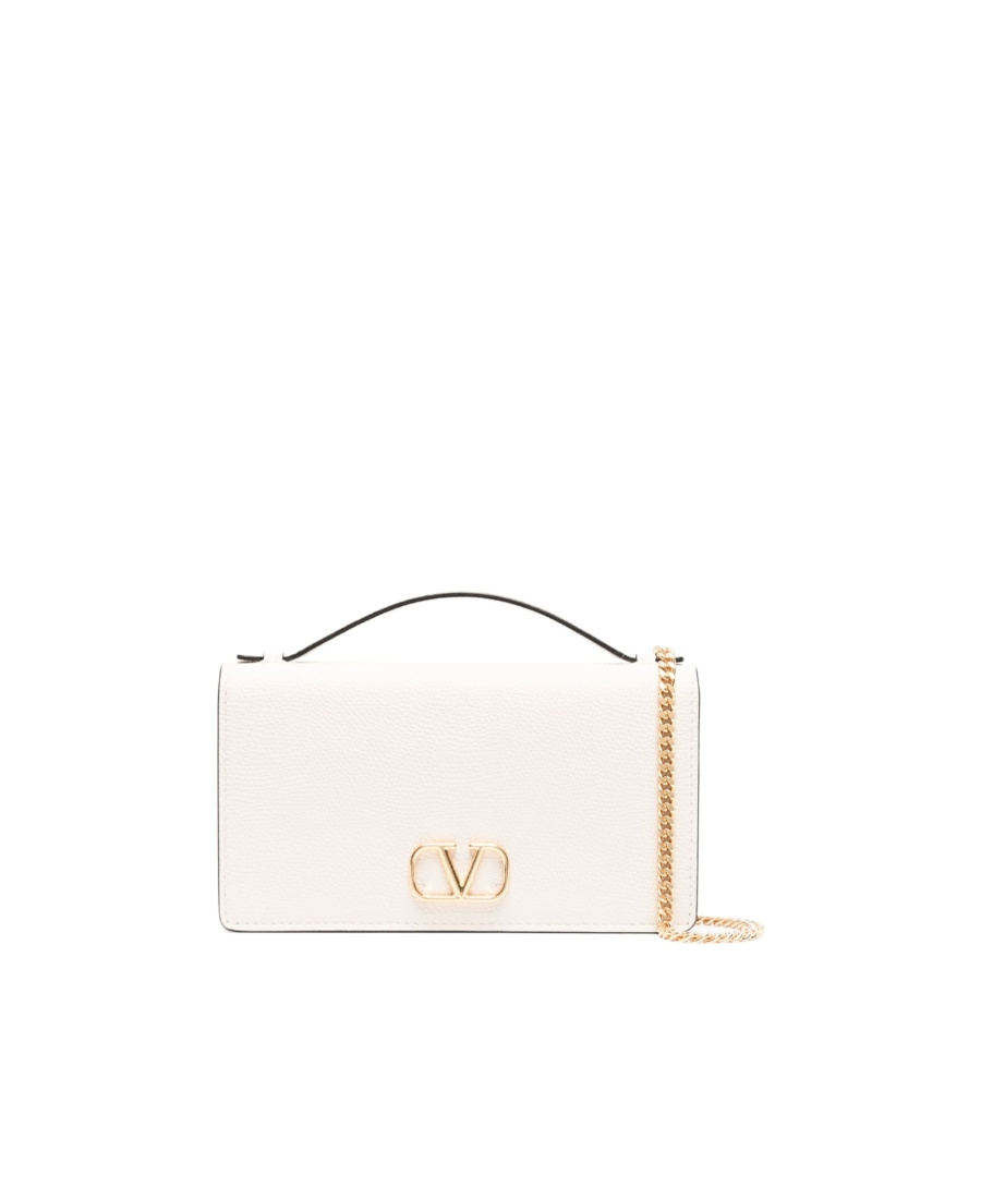 Valentino Vlogo Signature Wallet-on-chain In Nude