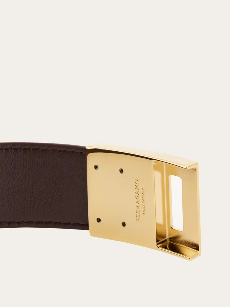Ferragamo Gancini Clasp Bracelet In Yellow