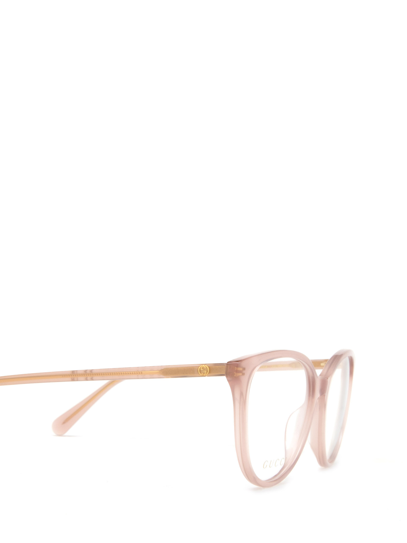 Gucci Transparent-cat-eye-frame Glasses In Nude
