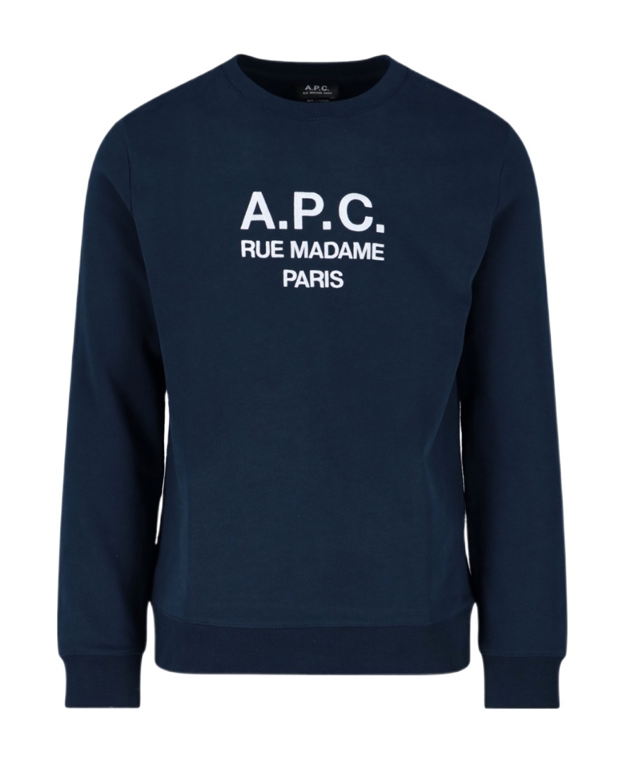 Apc Classic Cotton Sweatshirt With Iconic Logo And Fit In Black