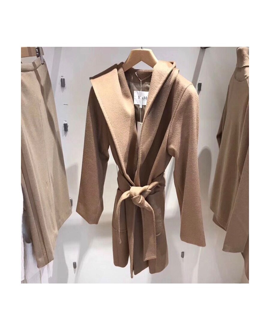 Max Mara Camel Rialto Camel Wool Robe Coat In Brown